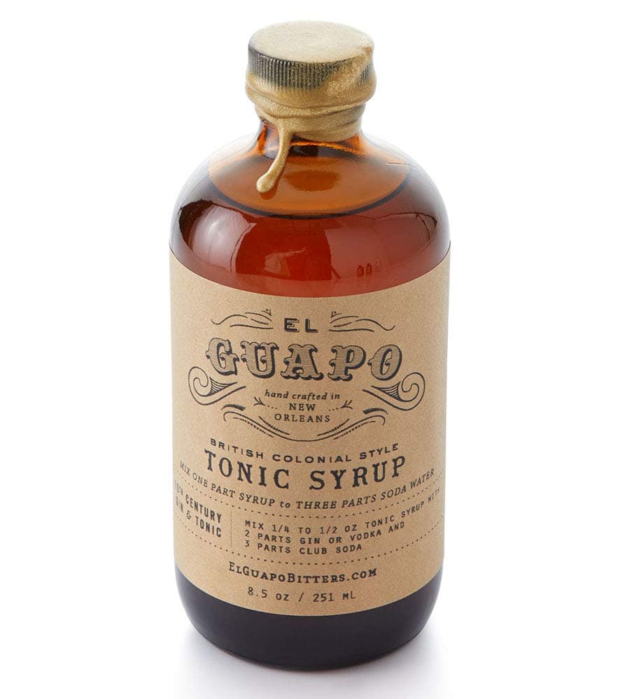 El Guapo Bitters Tonic Syrup 8.5 fl oz - Crafted with Fresh Citrus and Organic Botanicals - Cocktail Mixer for Gin & Tonics - Gluten Free & Vegetarian