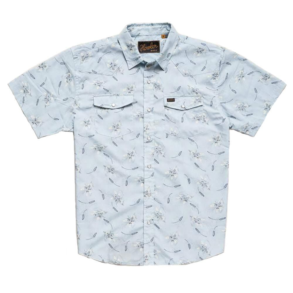 Howler Brothers H Bar B Snapshirt - Grainfields Print : Shower Blue - Medium