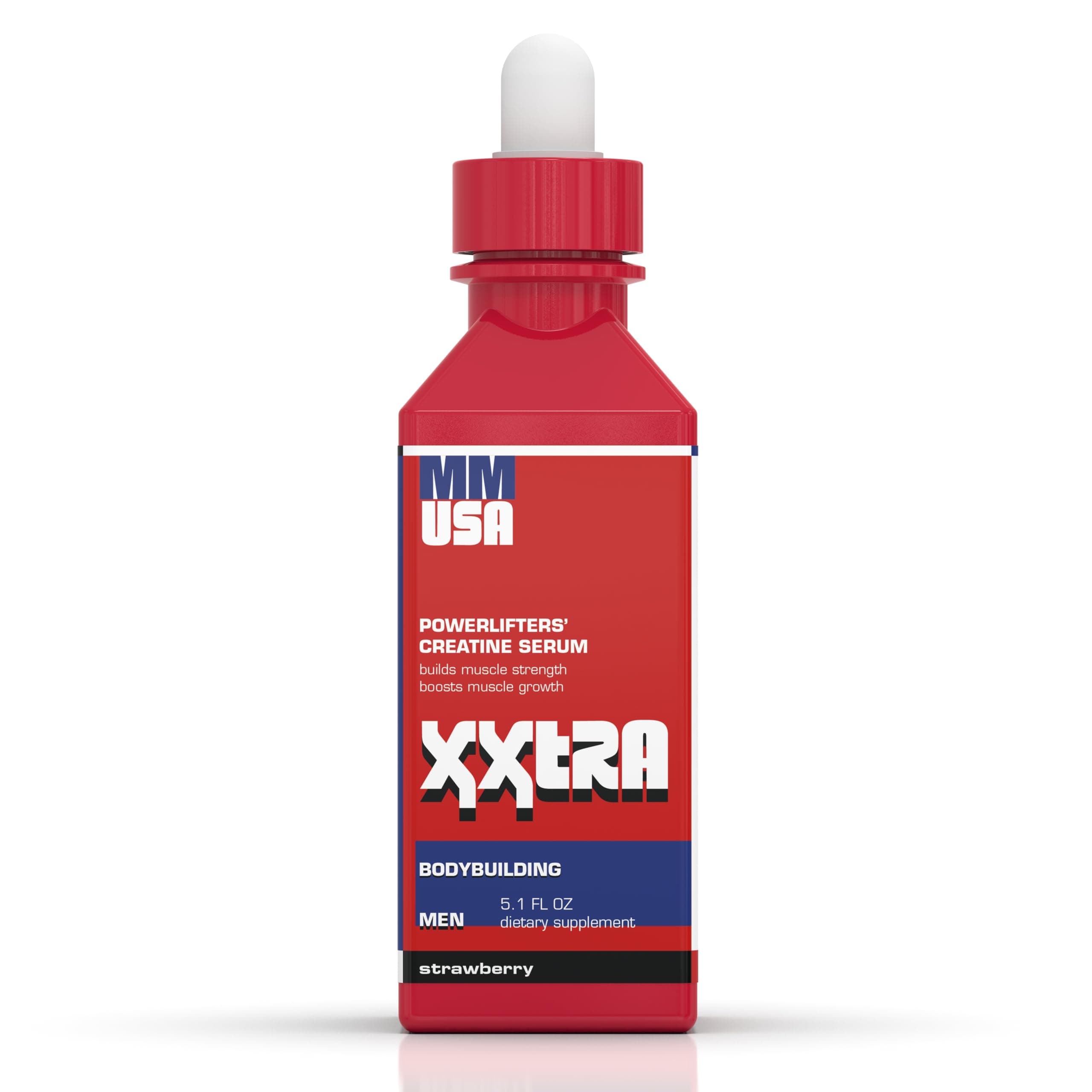 MMUSA XXTRA Creatine Serum: No Loading/Maintenance Needed. Weightlifting, Bodybuilding Pre-Workout Boost. Fast-Absorbing. Amplifies Energy, Power, Stamina & Lean Muscle Growth. Strawberry, 5.1 Fl Oz