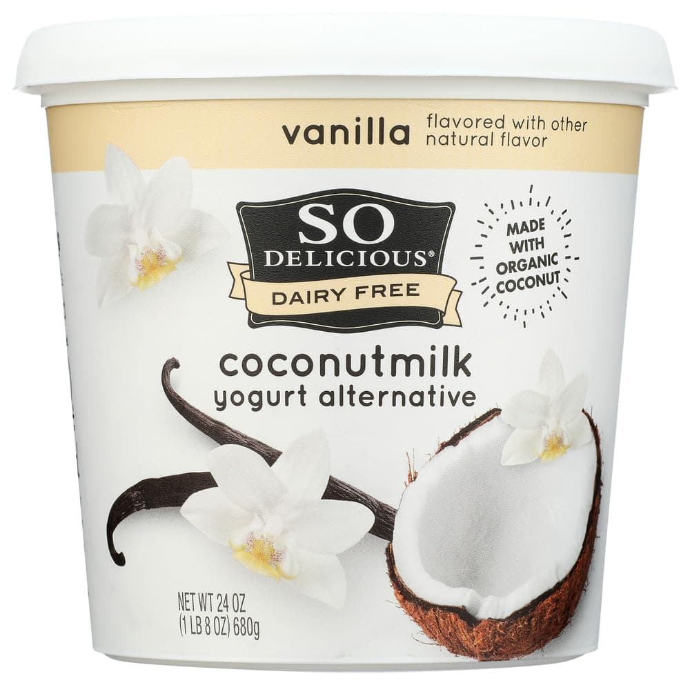 So Delicious Dairy Free Coconut Milk Yogurt, Vanilla, 24 Ounce (Pack of 6)
