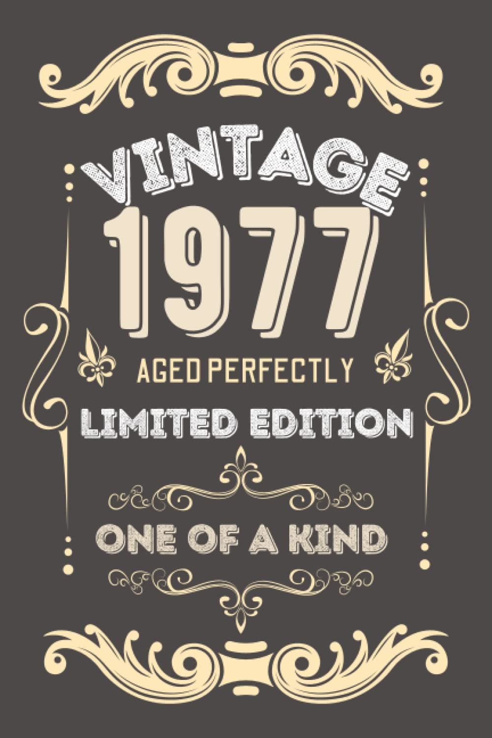 Vintage 1977 Aged Perfectly Limited Edition One Of A Kind: Retro Design Birthday Gift Idea For Men,Women Born In 1977