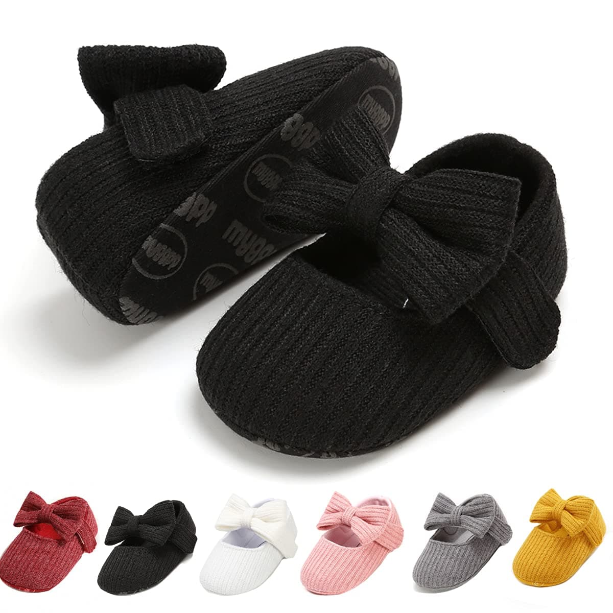 Infant Baby Boys Girls Slippers Cozy Fleece Booties Soft Bottom Warm Cartoon Socks Newborn Crib Shoes