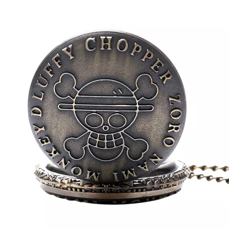 One Piece Vintage Antique Bronze Steampunk Quartz Pocket Watch Necklace Pendant Gift Box