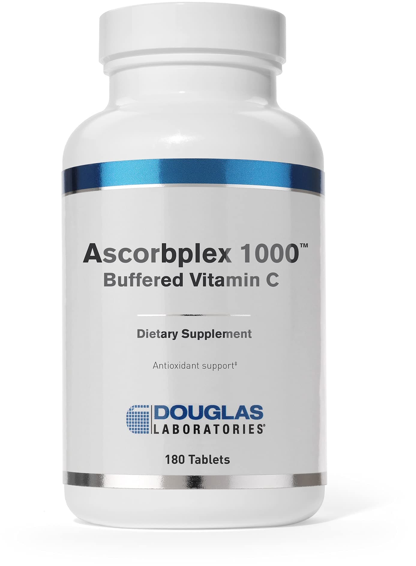 Ascorbplex 1000 | 100% Pure Vitamin C Buffered with Calcium, Magnesium and Potassium | 180 Tablets