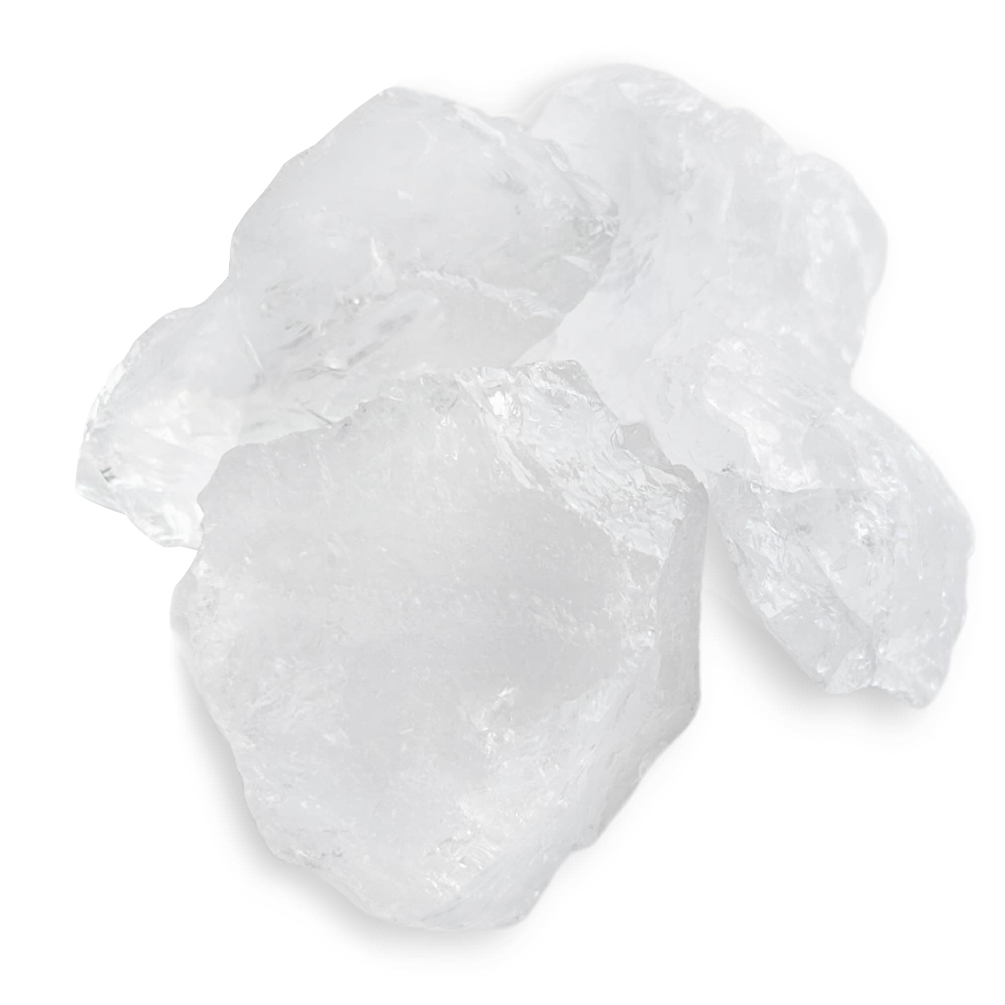 SOLAVA Natural Clear Quartz Crystal Stone Original Certified - Raw Healing Crystals, Clear Rough Stone for Anxiety, Peace, Stress, Good Luck, Manifestation, Meditation, and Reiki Healing - 2 Pieces