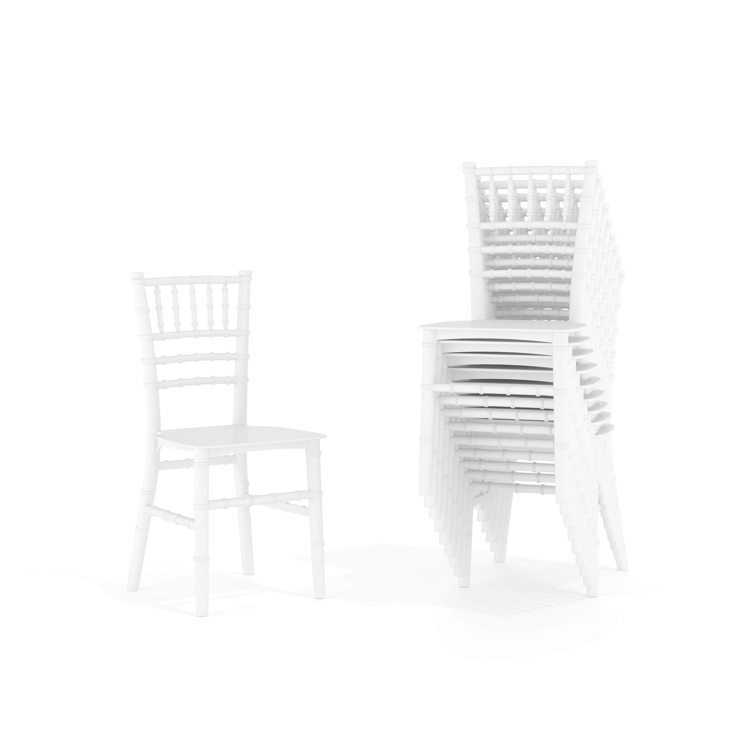 Flash Furniture Hercules Series Children's Resin Event Chairs, Commercial/Residential All Occasion Chairs for Kids, 330 lb. Static Weight Capacity, Set of 10, White