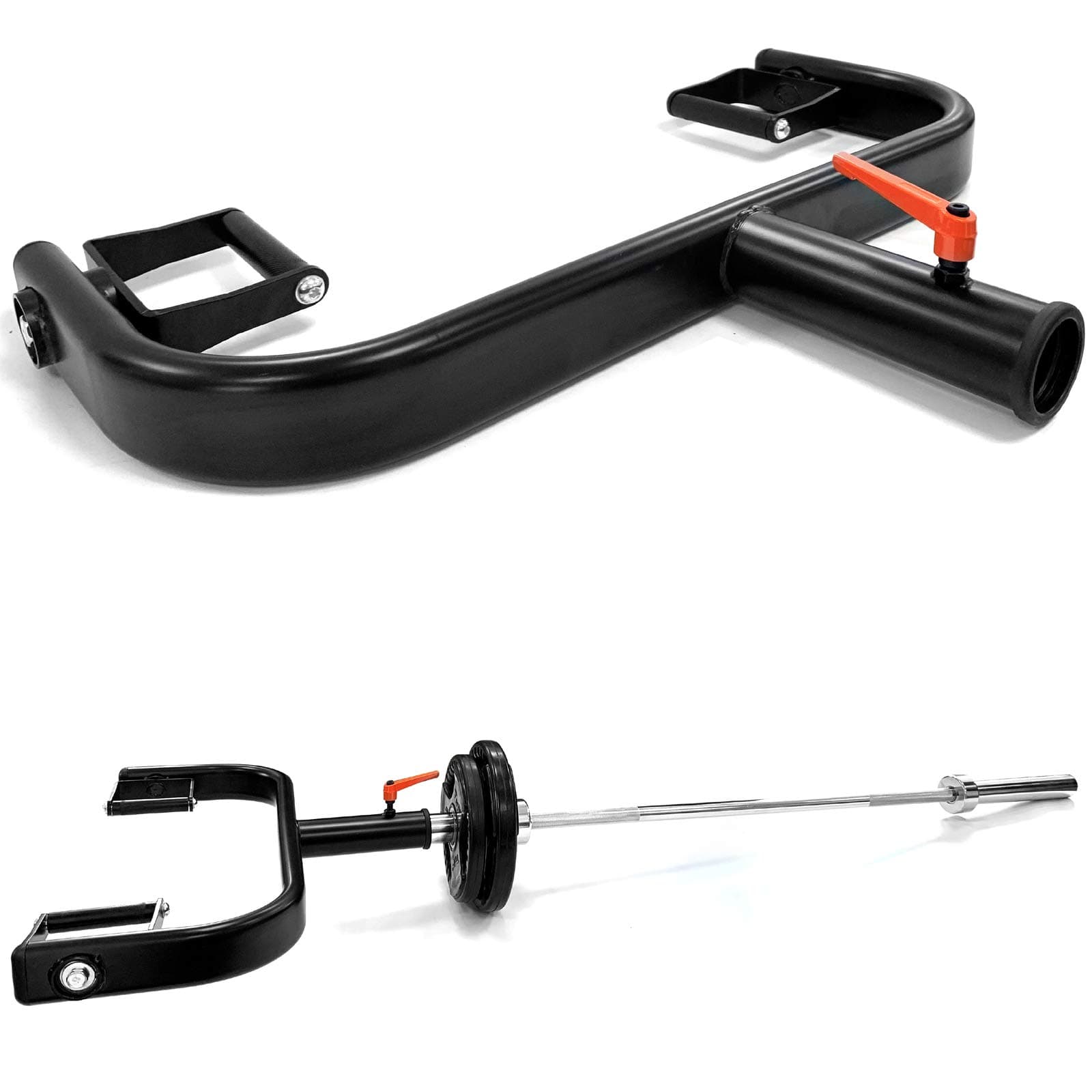 2" Olympic Barbell Revolving Grappler Handle Bar Gym Attachment Trap Shrug Weight Plates Lifting Bar for Romanian Deadlift/Floor Press/Shoulder Press Bar