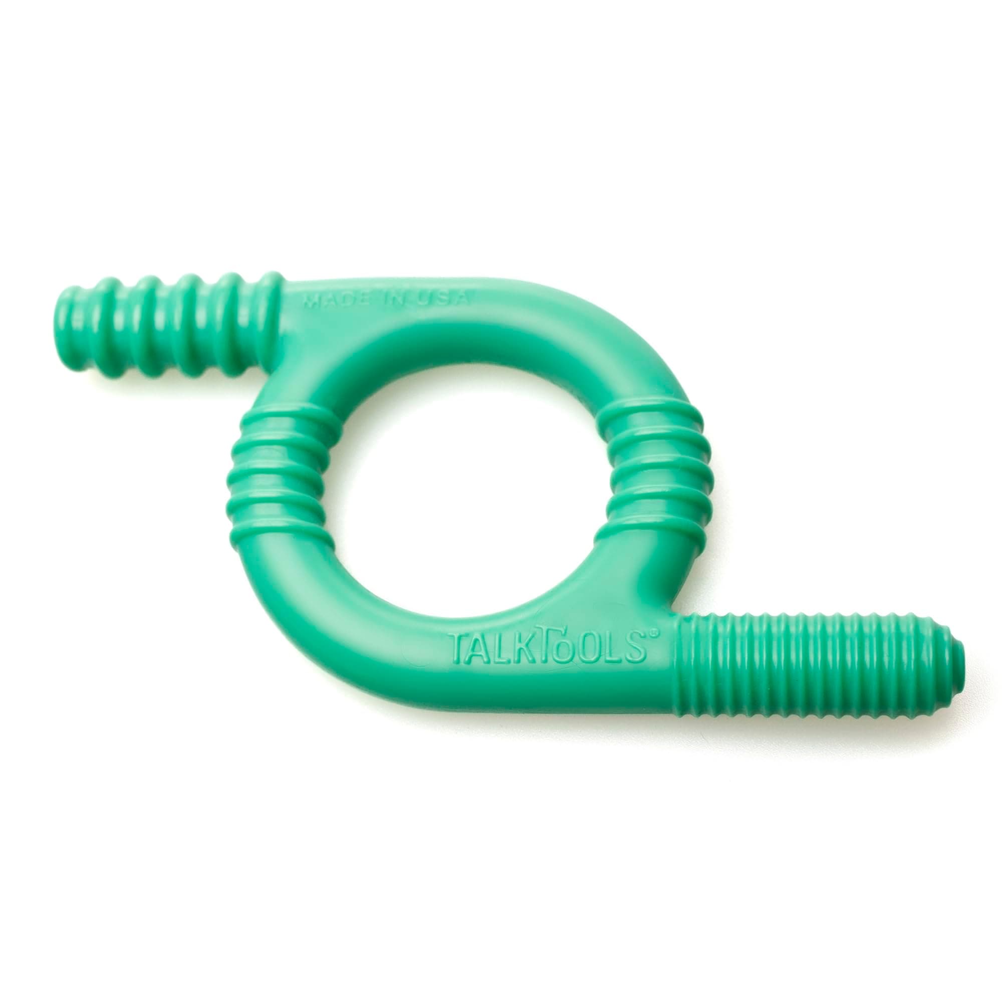 TalkTools Baby Chewy | Oral Motor Sensory Tool for Kids and Toddlers | Therapy Tools to Improve Chewing and Biting (Ridges, Green)