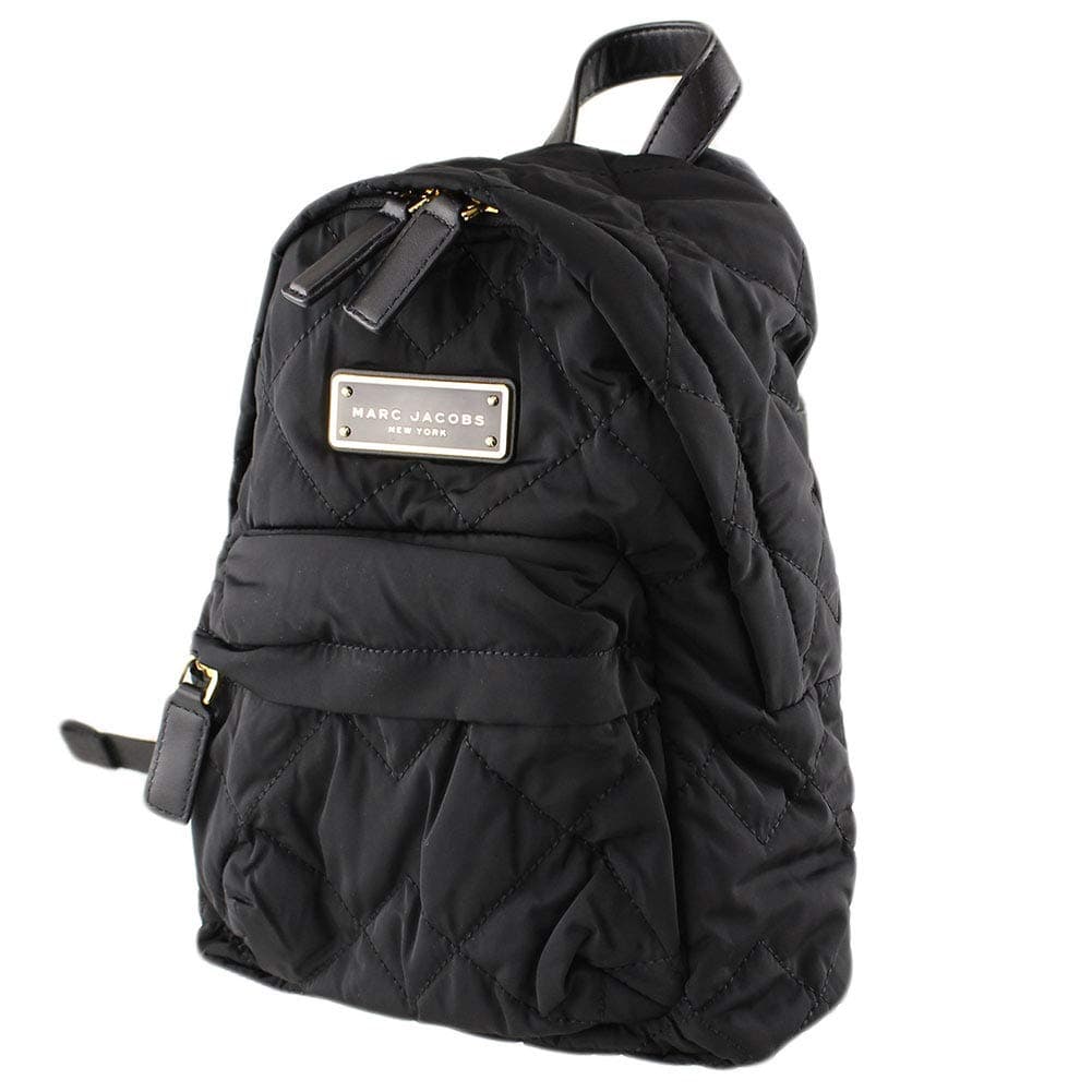 M0016679 Black/Gold Hardware Women's Quilted Nylon Mini Backpack