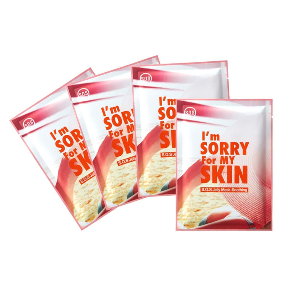 I'm Sorry for My Skin S.O.S Jelly Mask - Soothing, 33ml, Pack of 4