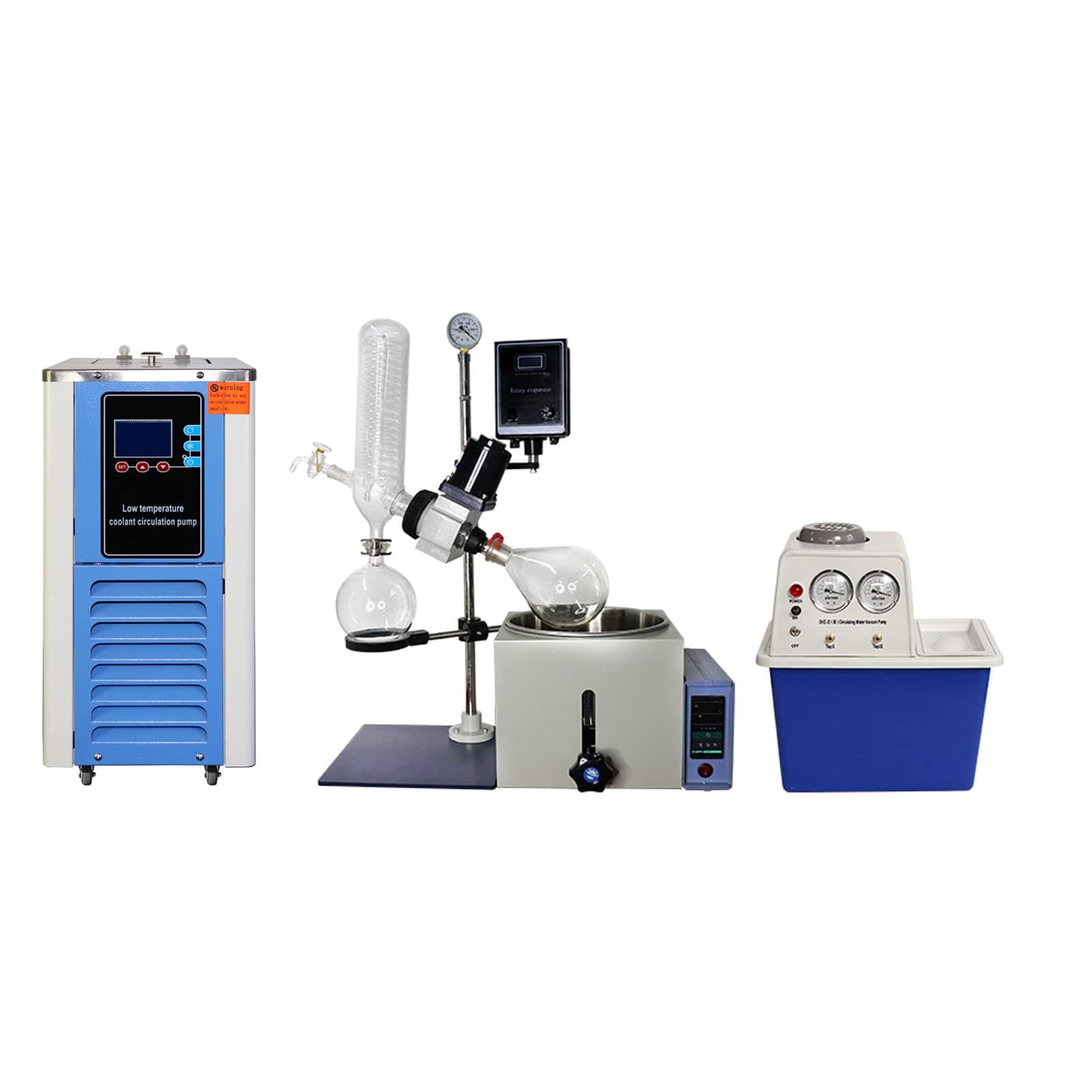 HNZXIB Rotary Evaporator 2L with Vacuum Pump and 5L Cooling Chiller,Rotary Evaporator Kit 110V