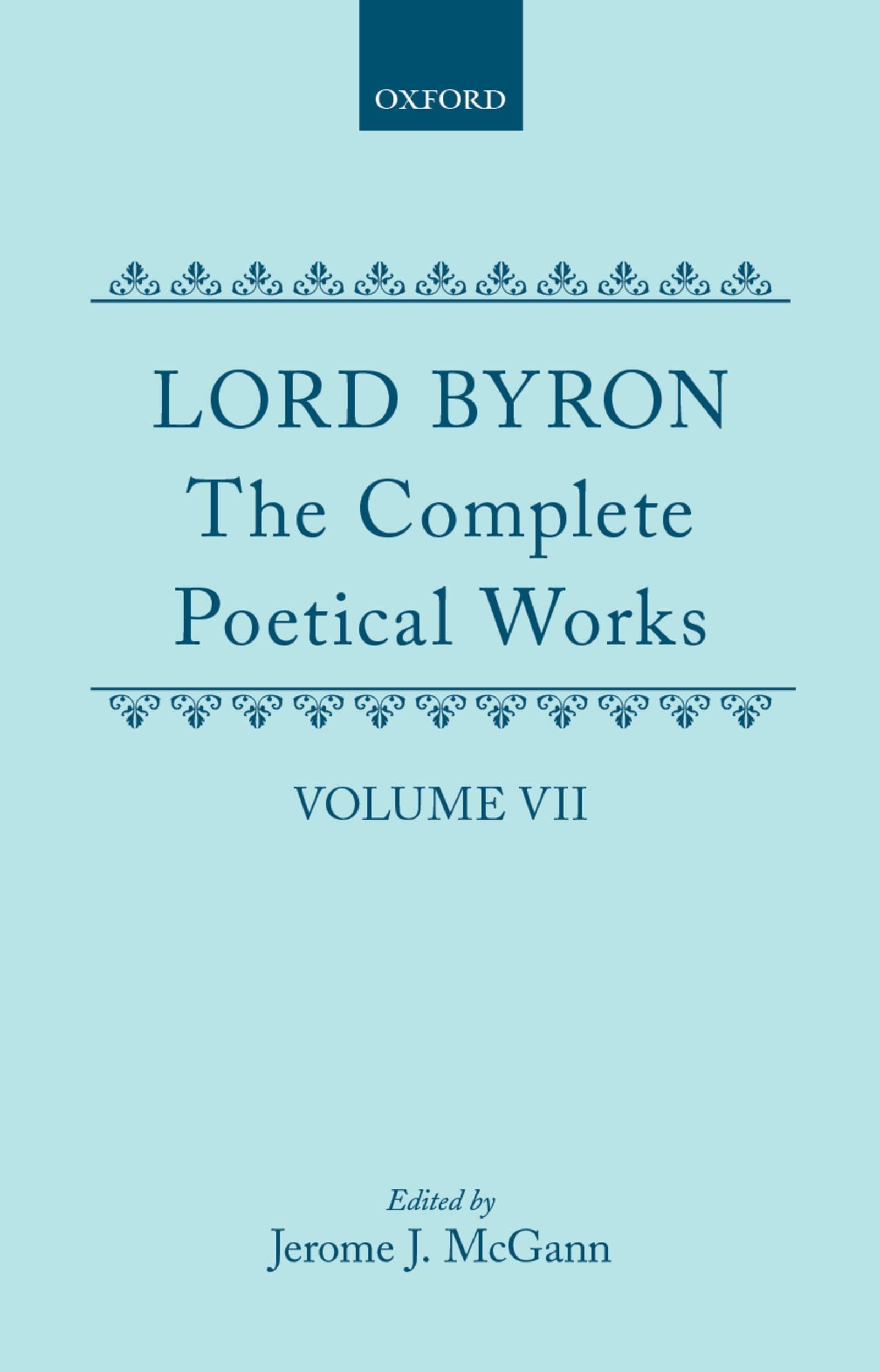 The Complete Poetical Works: Volume VII (|c OET |t Oxford English Texts) Hardcover – June 24, 1993