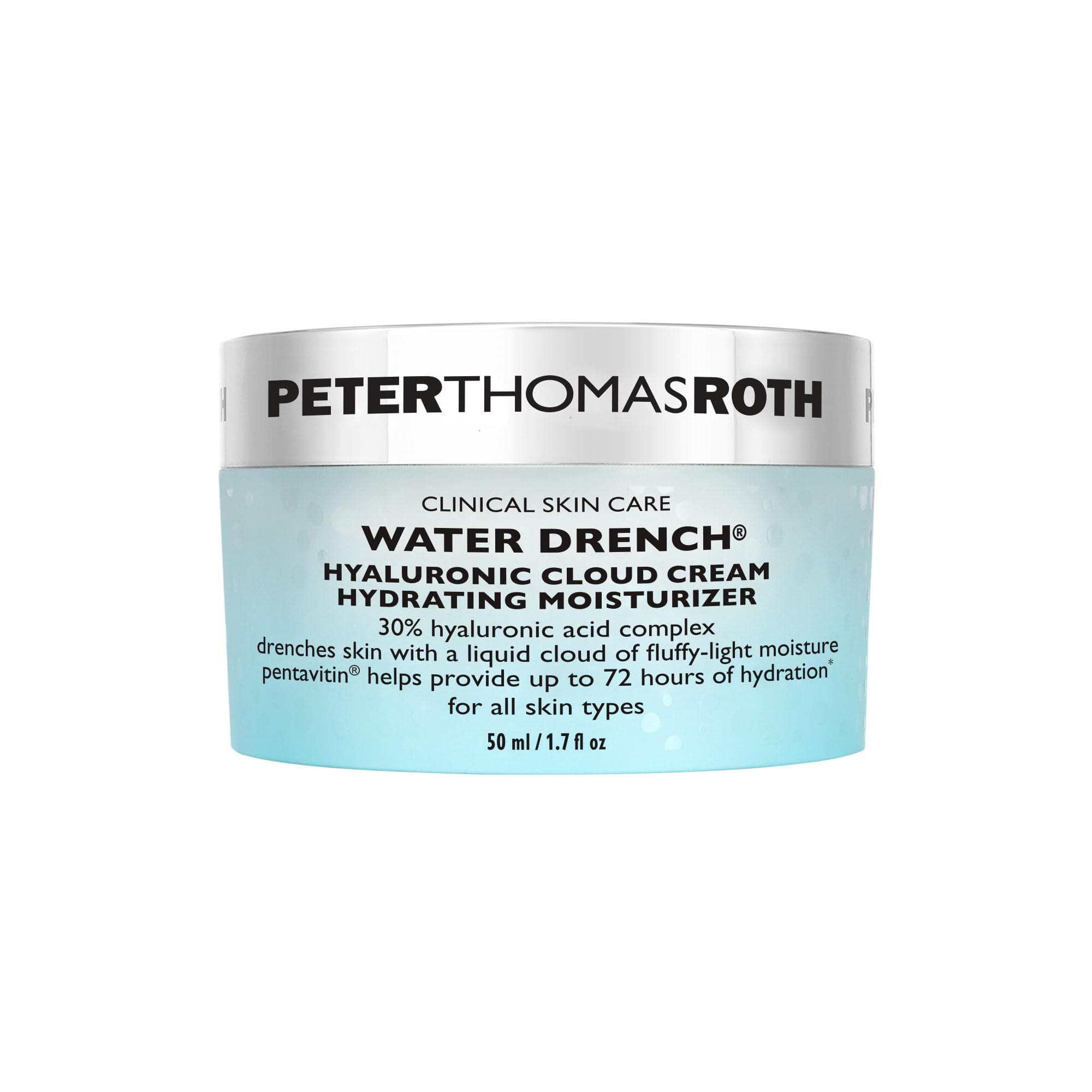 Peter Thomas Roth Water Drench Hyaluronic Cloud Cream Hydrating Moisturizer, 47. 3176 Milliliter / 1. 6 Fluid Ounce