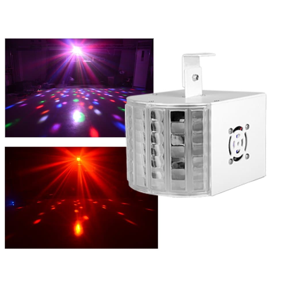 Ingleby Mini LED Strobe Effect Light With DMX512 Control Sound Activated For Party DJ Club Disco Stage Party Wedding Show (White)