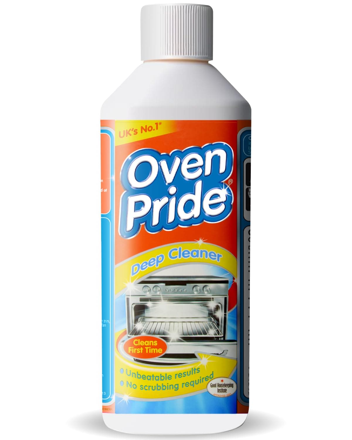 Oven Pride Oven Cleaner - 500ml Complete Oven Cleaning Kit with Safety Gloves & Cleaning Bag - Cleans First Time - Oven Cleaner Heavy Duty - Degreases Oven Without Scrubbing