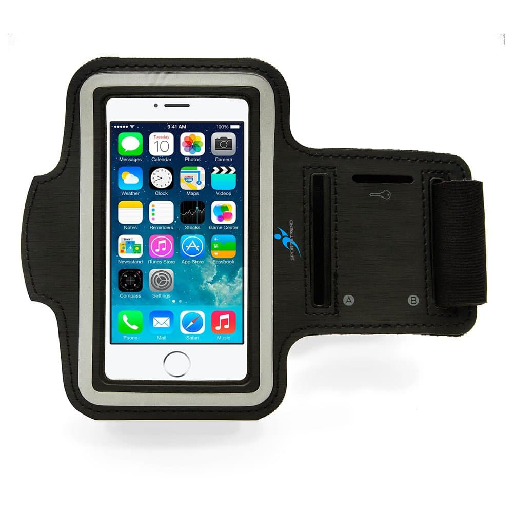iphone Armband for Running "" (Black) Fits 4 or 5 with a Key Holder, the Best Iphone Armband Made Out of Lightweight Soft Neoprene That Is Molded to Twist and Bend but Will Not Stretch Out of Shape. Armband for Iphone 5, Iphone 4 and Ipod Touch 5th Generation. Customer Satisfaction Guarantee!
