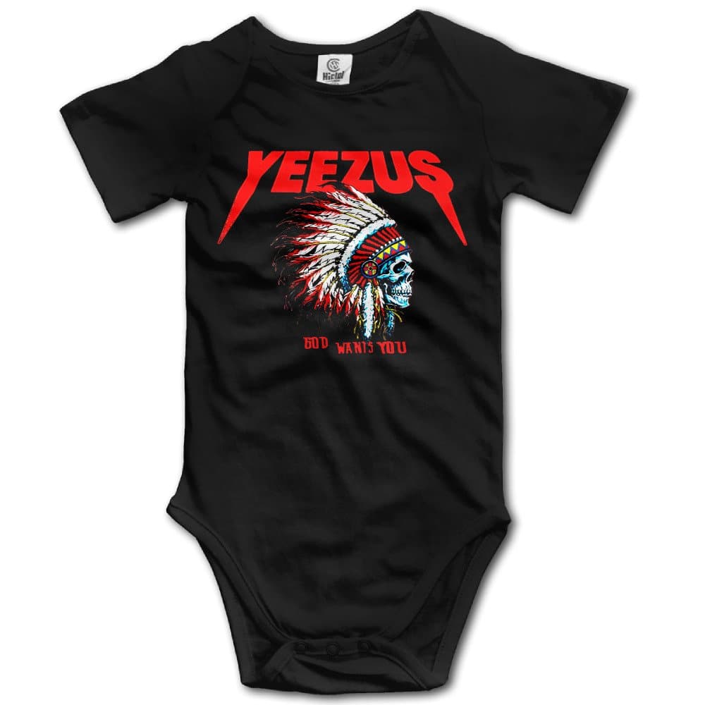 Cotton Baby Yeezus Kanye West King Louie Assassin Romper Onesie Jumpsuit Apparel