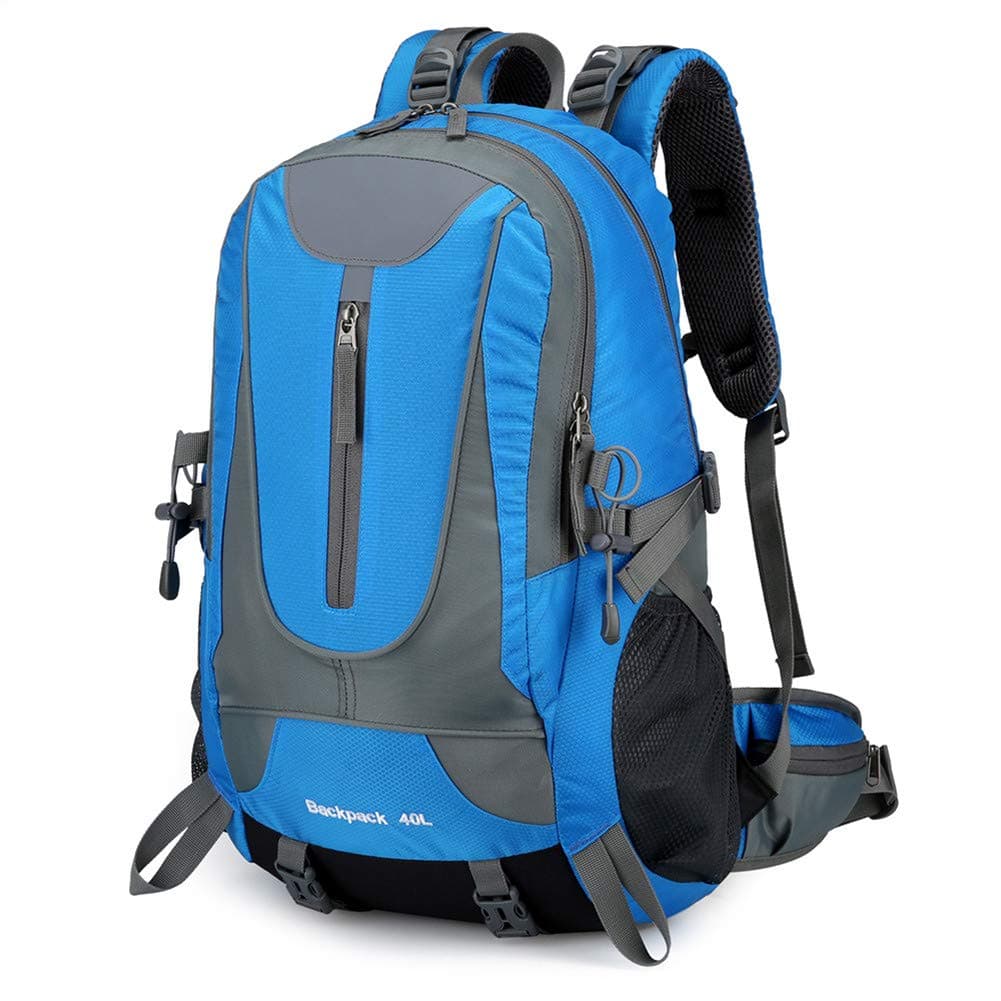 40L Men Hiking Backpack Outdoor Traveling for Mountaineering Camping (Blue)