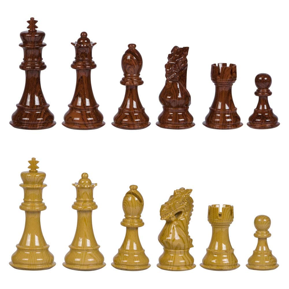 Best Chess Set Ravilla High Polymer Weighted Pieces with 3.75 Inch King and Extra Queens, Pieces Only, No Board