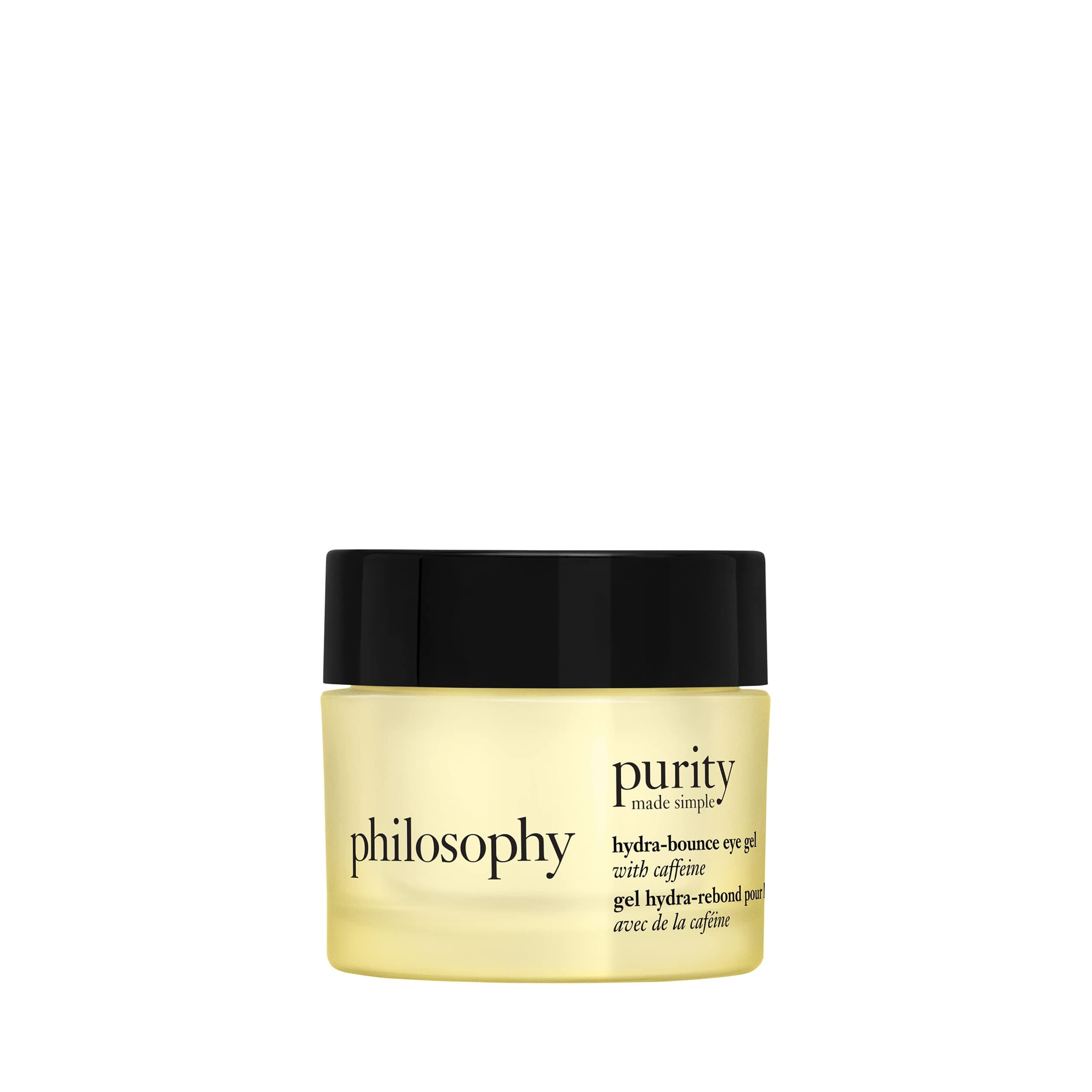 philosophy purity made simple hydra-bounce eye gel - with meadowfoam seed oil, shea butter & gingko extract – provides 24-hour hydration for brighter & smoother skin - 0.5 fl oz