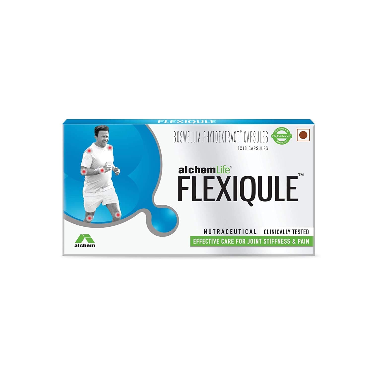 AlchemLife Flexiqule - A Natural Care For Joint Stiffness & Pain (Pack Of 3 Strips) (Ayurveda-32)