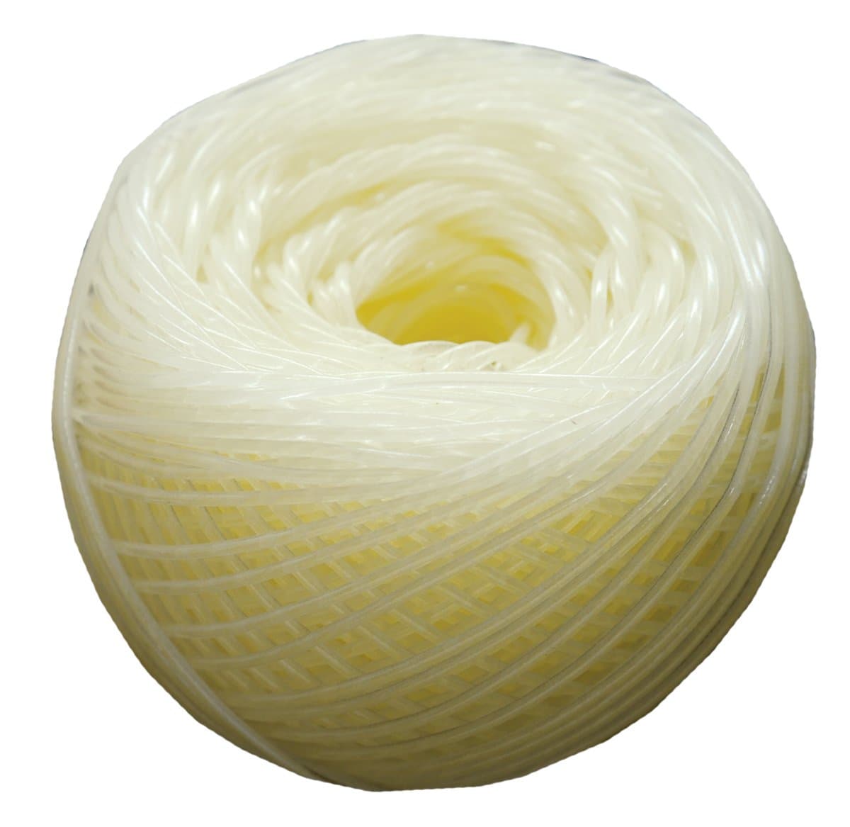 Vanilla Peppermint Glow-in-The-Dark FINE Jelly Yarn 85 yd Ball (Plastic Yarn)