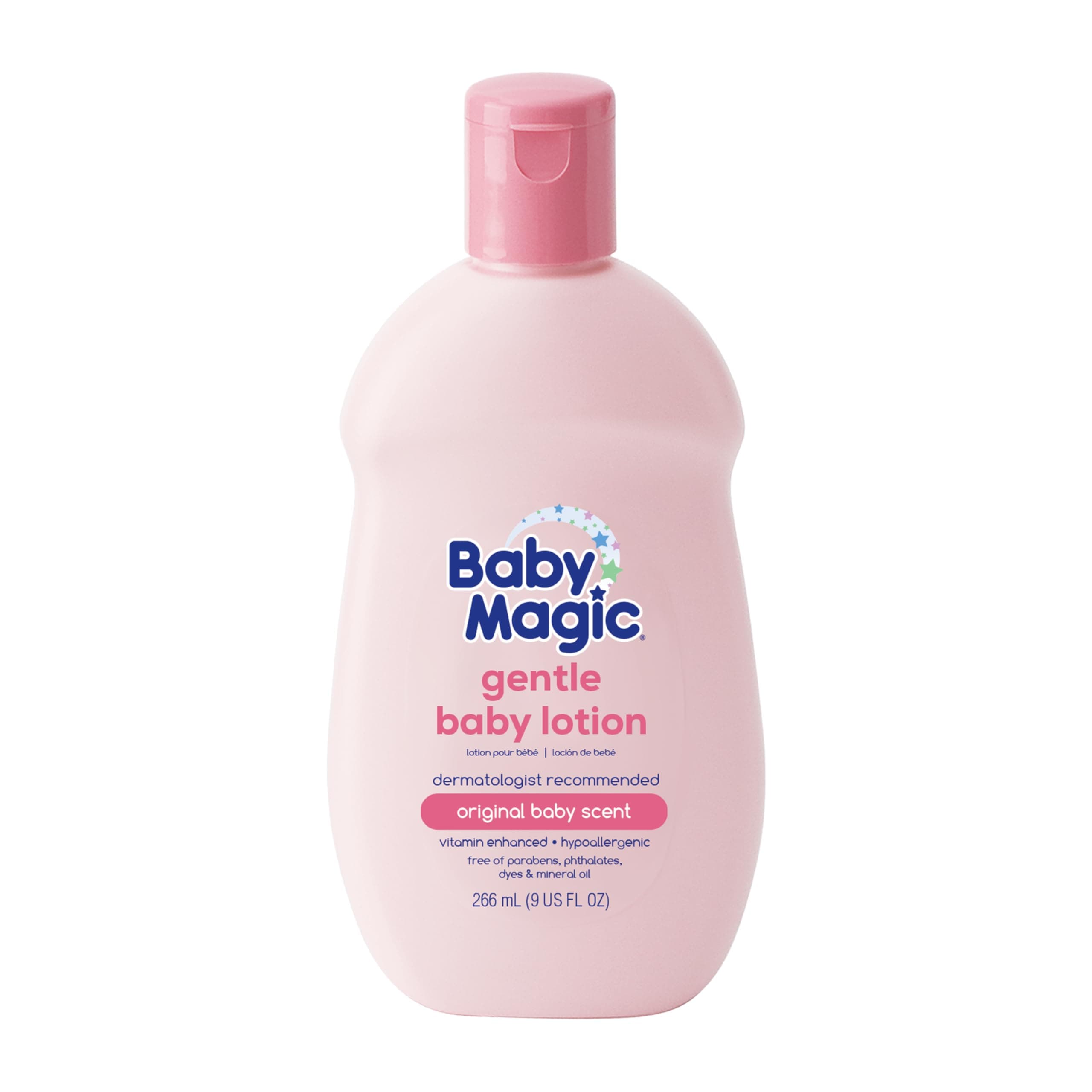 Baby Magic Gentle Baby Lotion, 255 ml, Vitamins & Aloe Free from Parabens, Phthalates, Sulphates and Dyes, Camellia Oil & Marshmallow Root, 255 ml (Pack of 1)