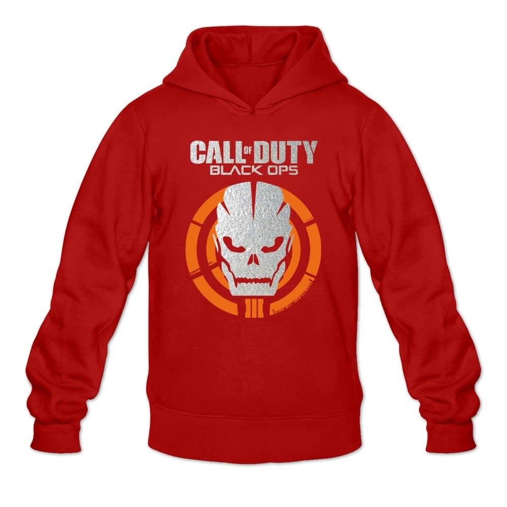 Men's Black Ops 3 Call Of Duty Game Hooded Sweatshirts Red