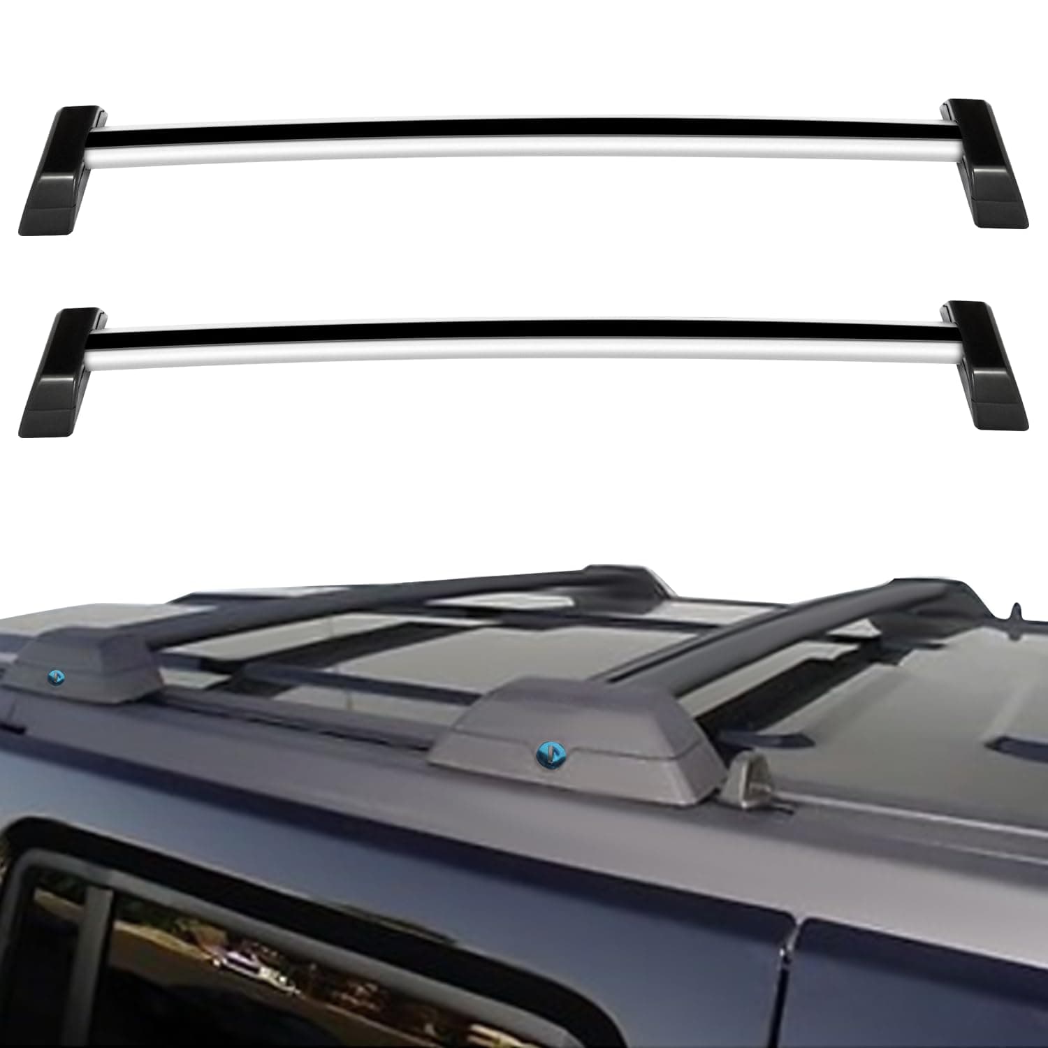 OCPTY Roof Rack Cross Bar Cargo Carrier Fit for Hummer H3 Sport Utility 2006 2007 2008 2009 2010 Roof Rack Crossbars