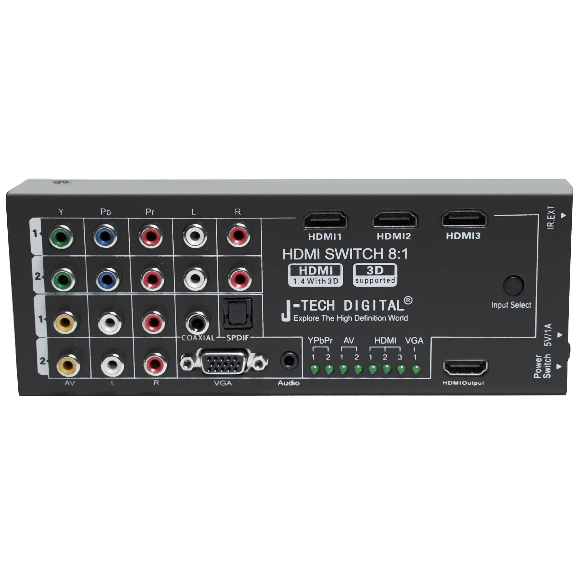 Premium Quality Multi-Functional HDMI Converter with 8 Inputs (VGA AV Ypbpr