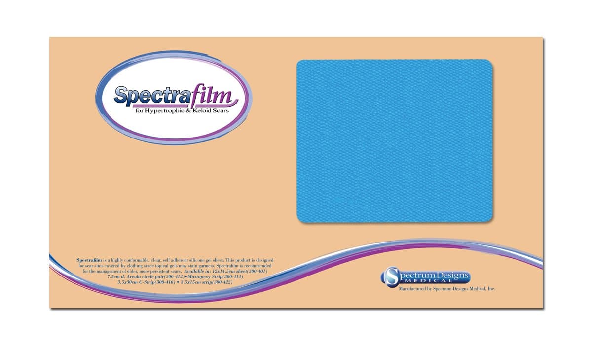 Silicone Gel Sheeting - Small Sheet 12 x 14.5cm (4.7 x 5.7in) - for The Management of hypertrophic and Keloid Scars