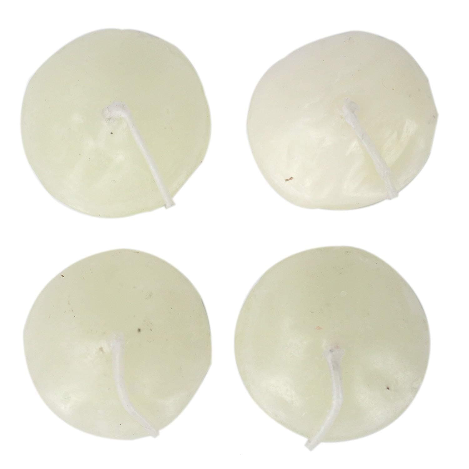 TOPMO Pack of 24 Natural Color Water Floating Mini Candle Discs Floating Candles for Wedding Pool Party Holiday Home Decor,4 cm