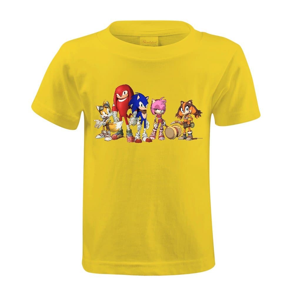 Toypop Sonic Boom Youth Cotton Crewneck T Shirt Customized