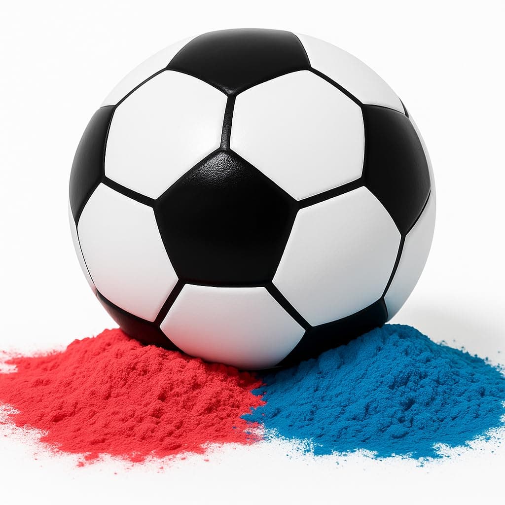 Unboxme Gifts Gender Reveal Soccer Ball Kit – Big 72" Ball, Pink & Blue Powder, Stickers – Fun Soccer Gender Reveal Party Supplies, Smoke Effect, Baby Shower Games & Decor, Boy or Girl Full Set