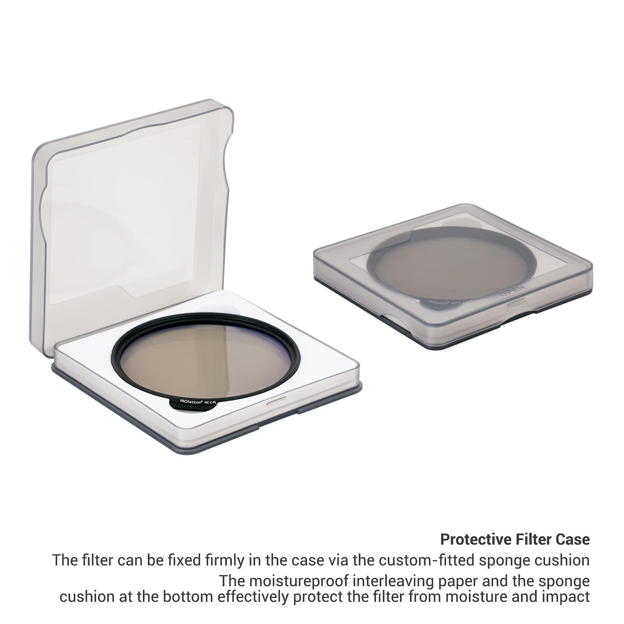 PROfezzion 58MM Circular Polarising Filter Multi-Coated HD 12-Layer CPL Filter for Canon EOS 2000D 1300D 1200D 850D 800D 750D 700D 650D 200D 250D with EF-S 18-55mm Kit Lens