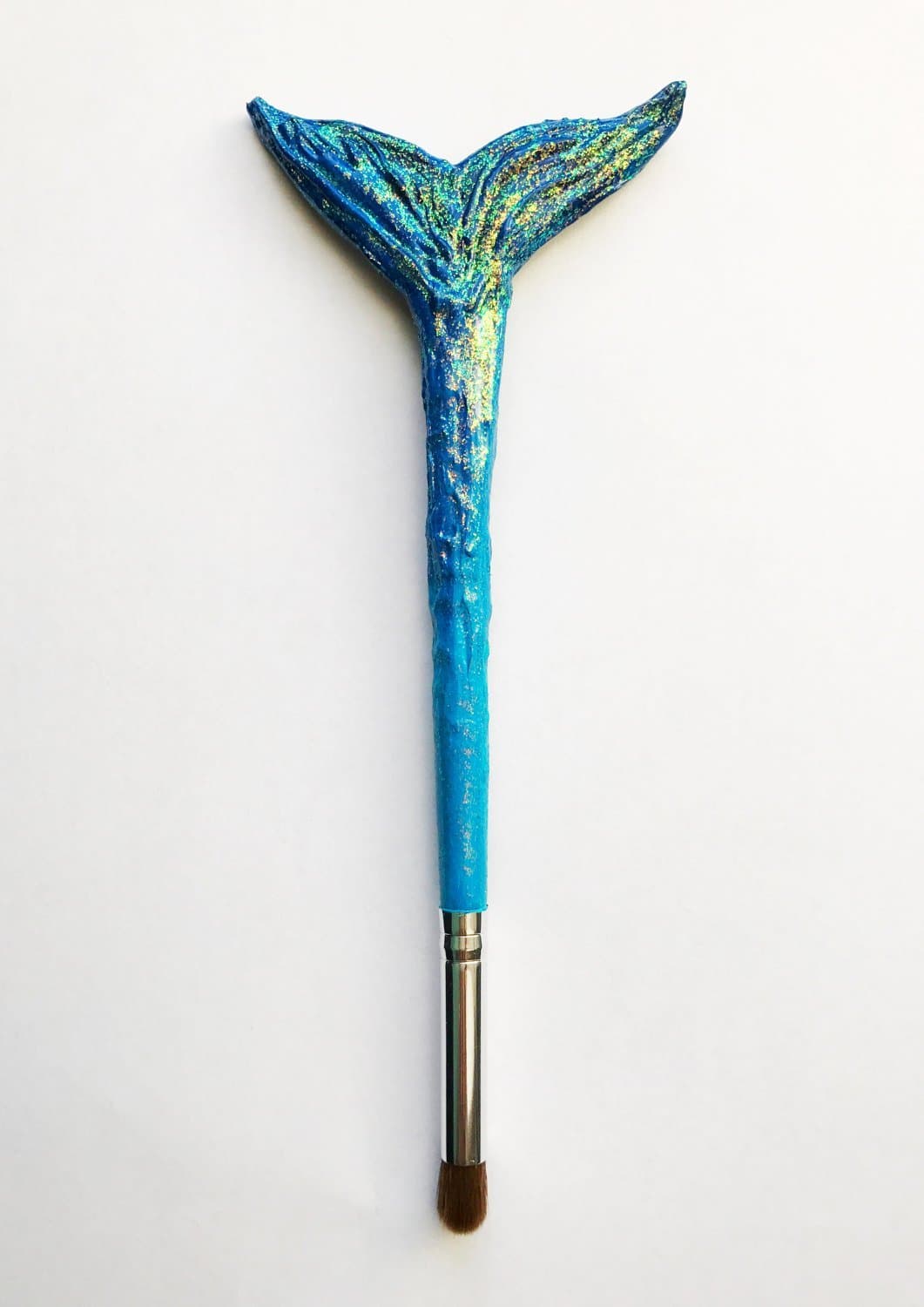 Mermaid Blending Eyeshadow Brush- Blending Brush- Eyeshadow Brush- Synthetic Makeup Brush