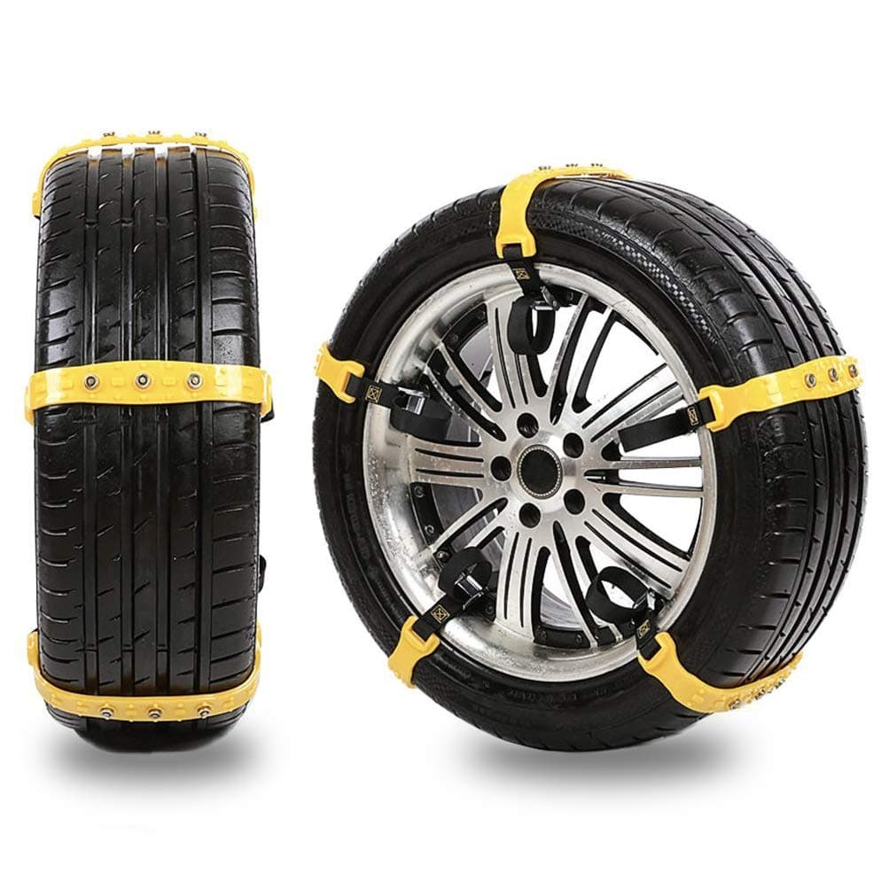 Anti Slip Snow Chains for SUV Car Adjustable Universal Emergency Thickening Anti Skid Tire Chain,Winter Driving Security Chains,Traction Mud Truck,10 Pcs