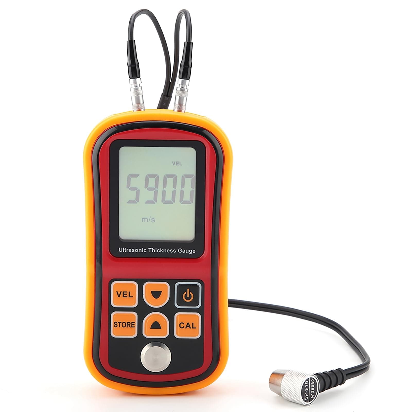 Ultrasonic Thickness Gauge, GM100 Digital Ultrasonic Thickness Gauge Thickness Gauge Tester 1.2-220mm Steel Width Testing Monitor