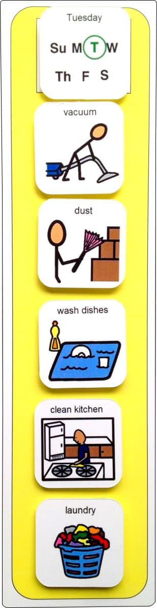 Autism Supplies And Developments PECS Pictorial Chores List by Autism Supplies And Developments