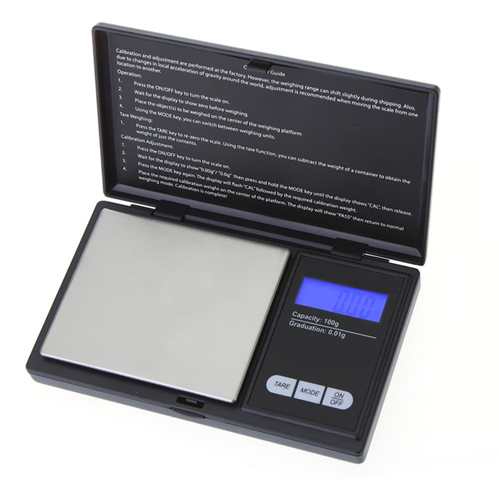 100g 0.01g LCD Digital Pocket Scale Jewelry Gold Gram Balance Weight Scale