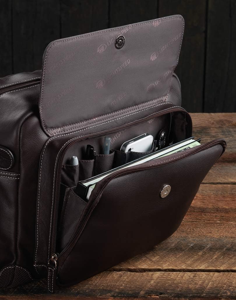 Lightspeed Aviation - The Markham, Leather Flight Bag | 4111, Leather, M