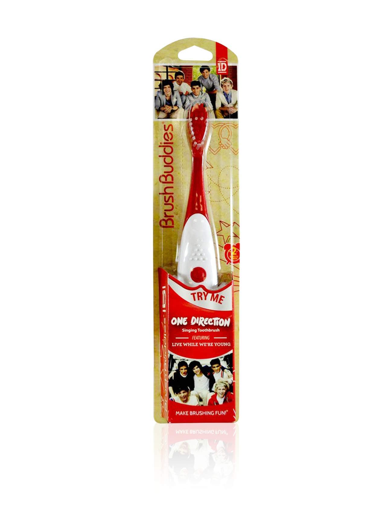 BB Designs One Direction Singing Tooth Brush (Live While we’re Young)/Limited Edition, White, red