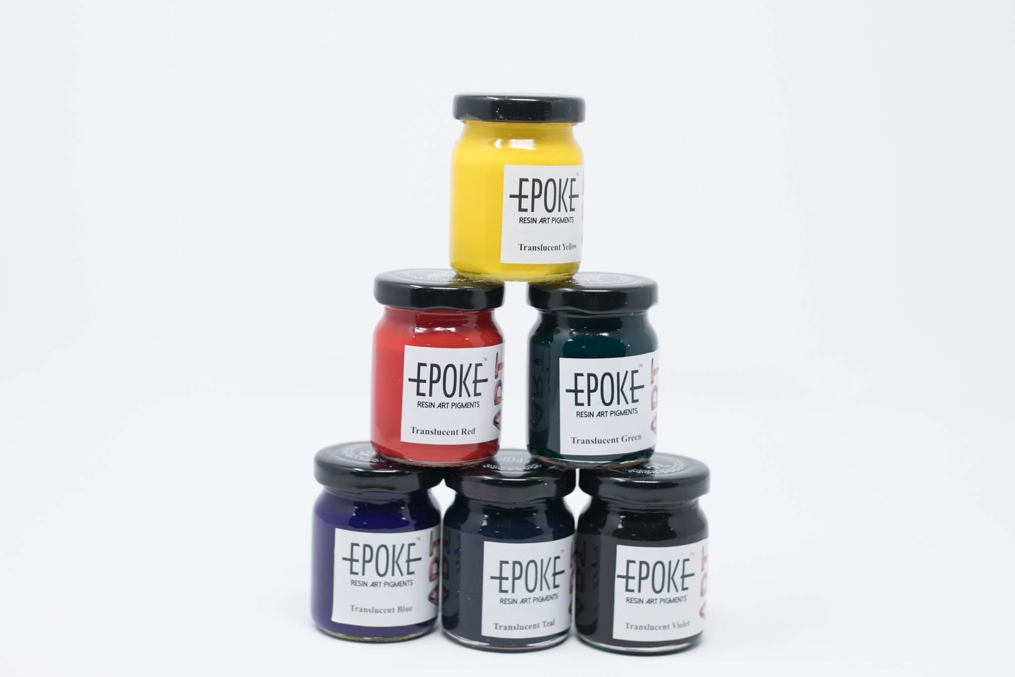 Epoke Art Epoxy Pigment Translucent Kit - 23 cm x 12 cm x 5 cm (Combo of 6)