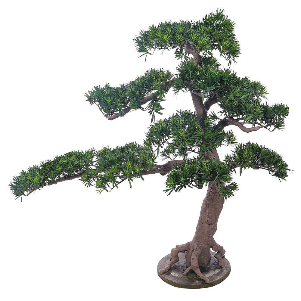 YAHOME Artificial Bonsai Tree Potted Plant Fake Plant Potted Display Garden Decor Pine Tree Green Ornaments Creative Simulation Bonsai Pot Home Decor