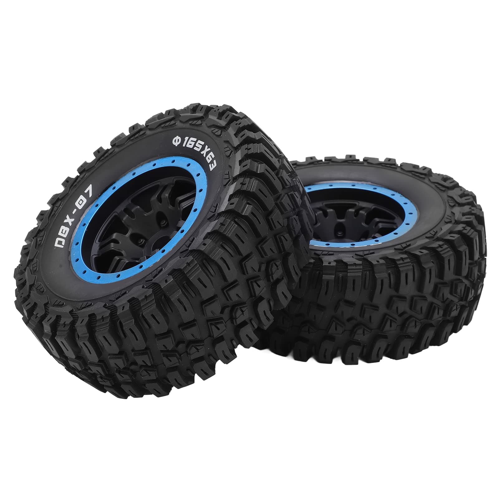 Tires Tire Profiles, Good Grip RC Tires Spare Tires High Abrasion Resistant For ZD Racing 1/7 DBX-07 RC Car blue