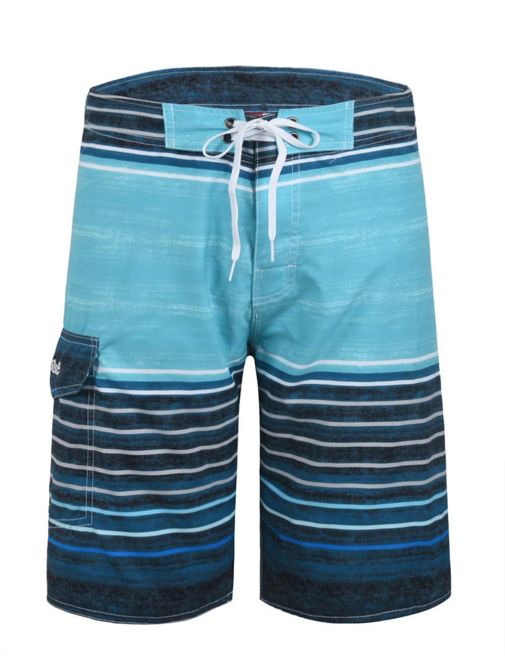 NonweMen's Swim Trunks Quick Dry Wave Pattern with Mesh Lining Board Shorts