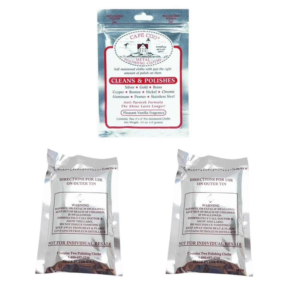 Cape CodMetal Polishing Cloths Foil Pouch 0.53oz