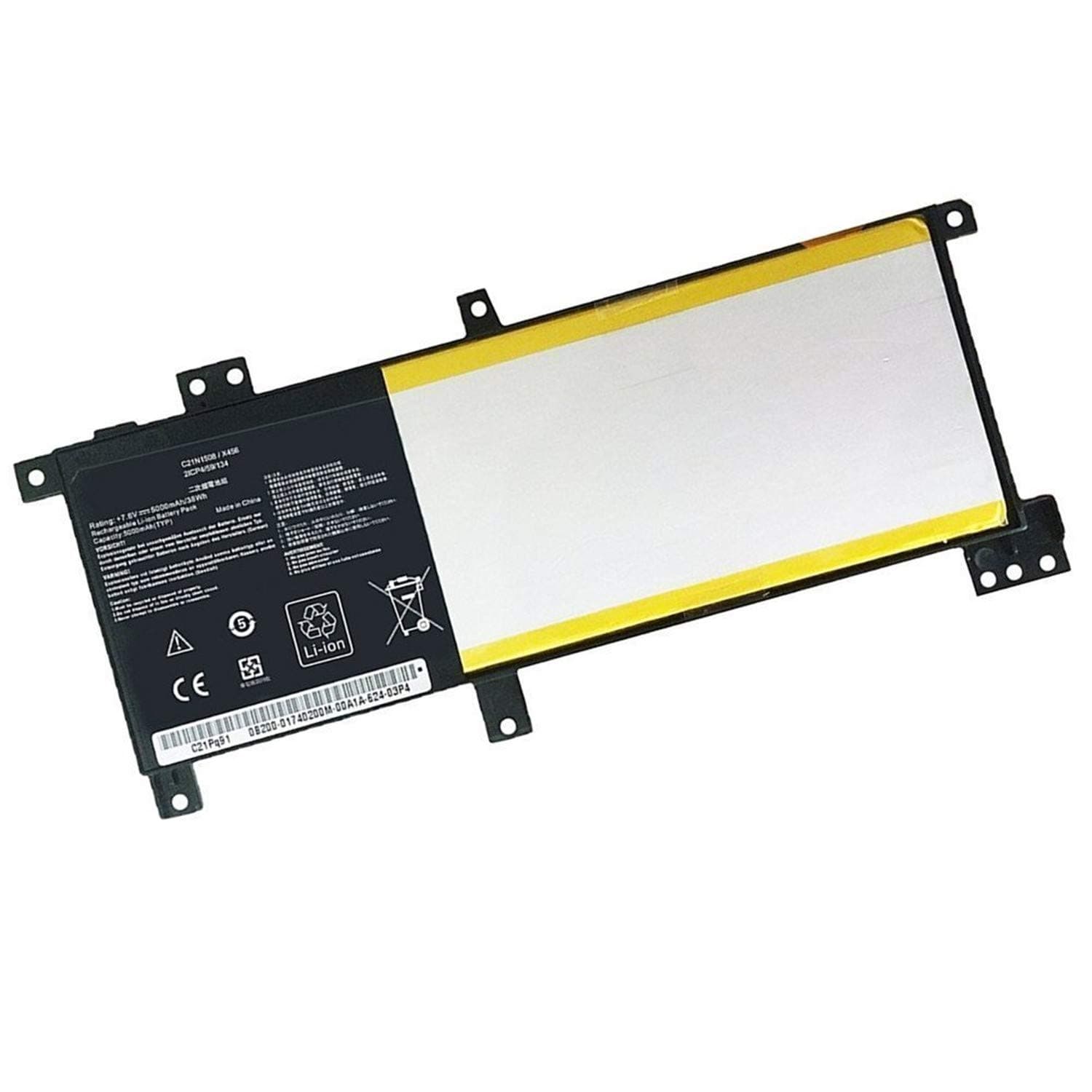 WYGUO C21N1508 0B200-01740000 Laptop Battery Replacement for Asus X456 X456UA X456UA1A X456UA-1A X456UA1B X456UA-1B X456UA1C X456UA-1C X456UA3G X456UA-3G X456UB X456UF X456UJ X456UQ X456UR(7.6V 38Wh)