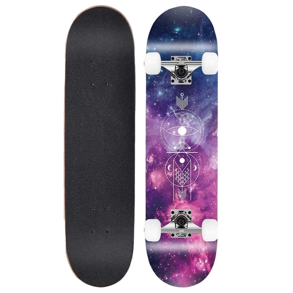 HUADUO Skateboard girls complete longboard 31 inchs maple deck for beginner adult Kids teenagers