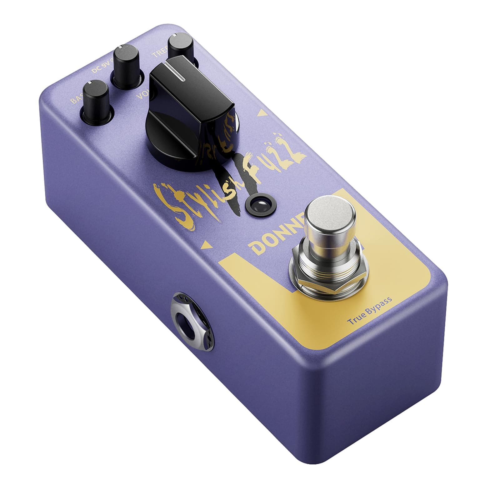 Donner Fuzz Guitar Pedal - Classic Stylish Fuzz Mini Effect Pedal for Electric Guitar/Bass, True Bypass